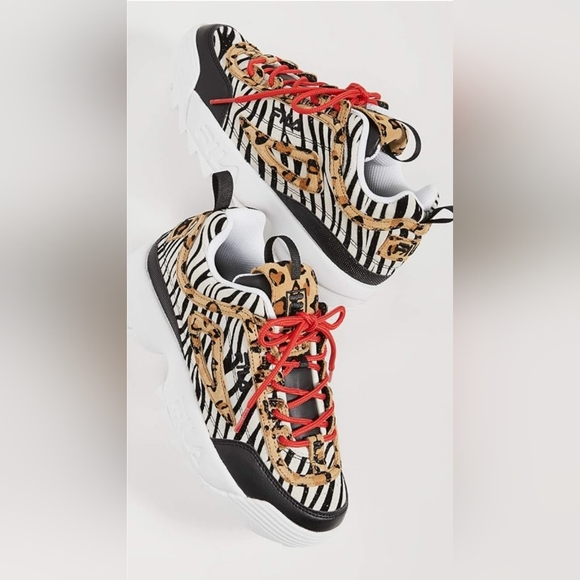 Fila Disruptor 2 leopard sneakers sz 8 - Picture 4 of 11